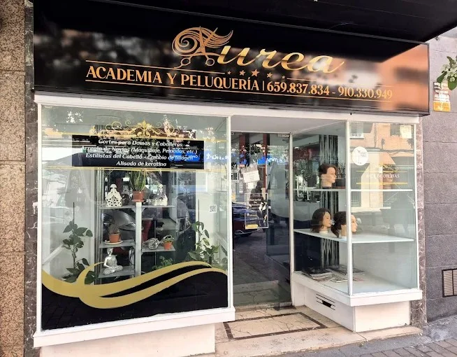 Entrada de Áurea Academia y Peluquería en Calle Hernani