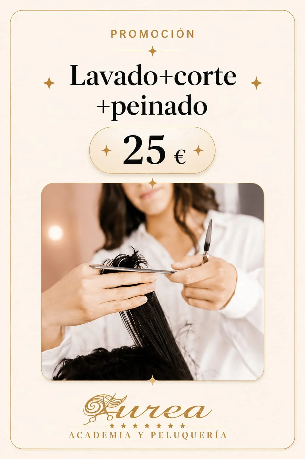 Promoción de Tinte + hidratación + peinado por 30 € en Áurea